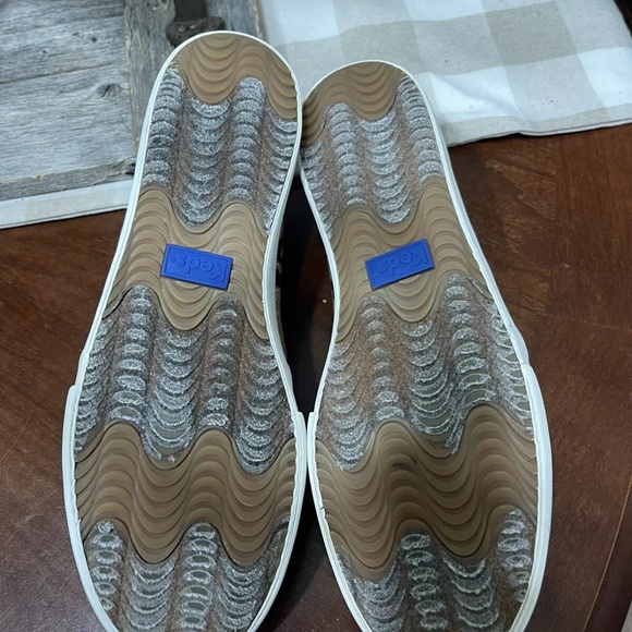 Keds Womens Double Decker Leopard Print Canvas Slip On Sneakers - Picture 11 of 12